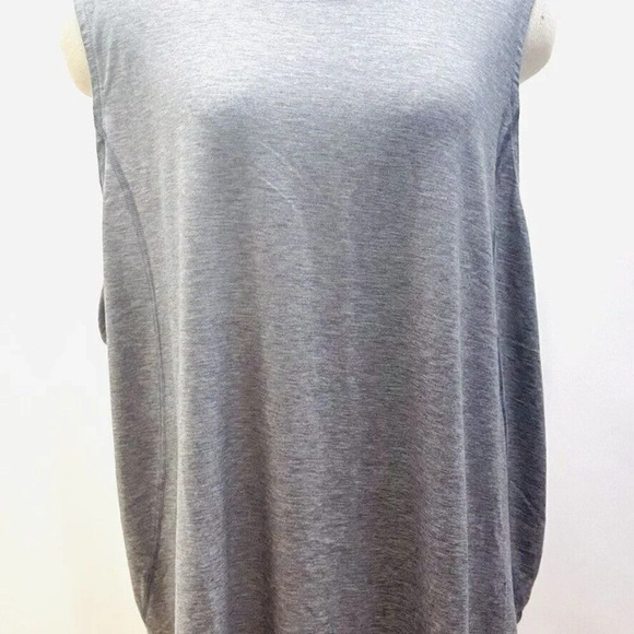 NWT TEK GEAR Women Sleeveless Pullover High Neck Gray Muscle Shirt Plus Size 2X - Picture 5 of 14